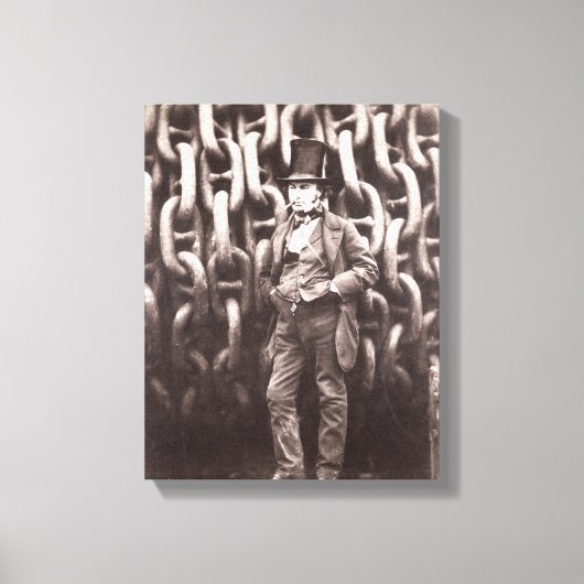 Isambard Kingdom Brunel, die voor de Canvas Afdruk (Voorkant)