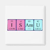 Isamu periodieke lijstnaam magnet (Voorkant)