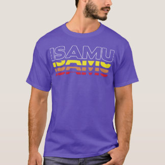 Isamu voornaam grappig vintage zonsondergang Isamu T-shirt