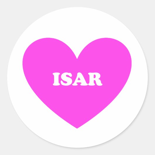 Isar Ronde Sticker (Voorkant)