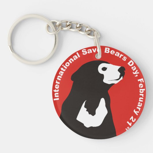 ISBD-Beer met twee zijkanten Sleutelhanger (Voorkant)