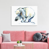 Isbjørn 2013 canvas afdruk (Insitu (Woonkamer))