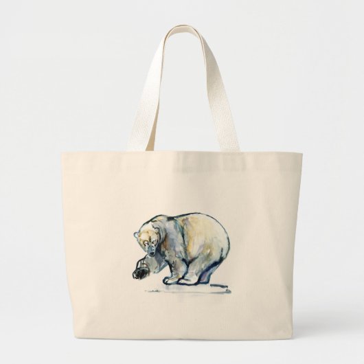 Isbjørn 2013 grote tote bag (Voorkant)
