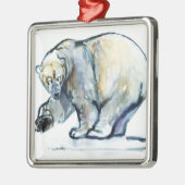 Isbjørn 2013 metalen ornament (Links)