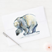 Isbjørn 2013 vierkante sticker (Envelop)