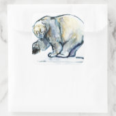 Isbjørn 2013 vierkante sticker (Tas)