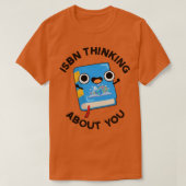 ISBN denken over u grappig boek woordspeling 1 T-shirt (Design voorkant)