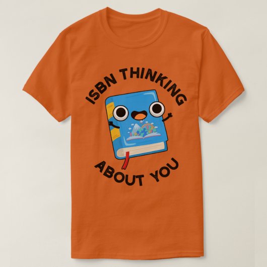 ISBN denken over u grappig boek woordspeling 1 T-shirt (Design voorkant)