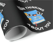 ISBN denkt na over je grappige boekenboekje, donke Cadeaupapier (Rol Hoek)