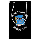 ISBN denkt na over je grappige boekenboekje, donke Klein Cadeauzakje (Voorkant)