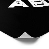 ISBN denkt na over je grappige boekenboekje, donke Poster (Hoek)