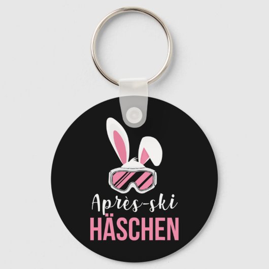 Ischgl Après-ski Bunny Skiërs Snowboarden Sleutelhanger (Voorkant)