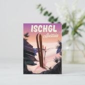 Ischgl Austria  ski poster. Briefkaart (Staand voorkant)