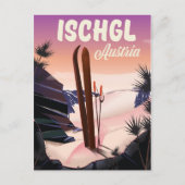 Ischgl Austria  ski poster. Briefkaart (Voorkant)