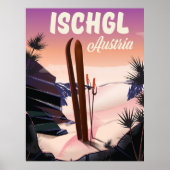 Ischgl Austria  ski poster. Poster (Voorkant)