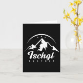 Ischgl Austria Ski Resort Skiën Snowboarden Souv Kaart (Gele Bloem)