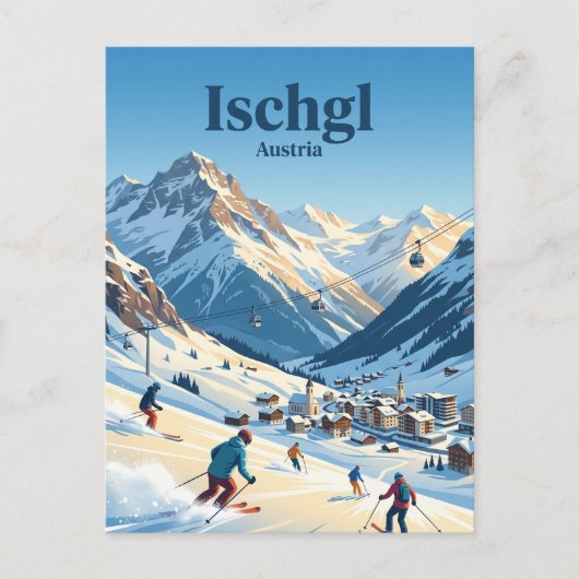 Ischgl Oostenrijk Briefkaart (Voorkant)
