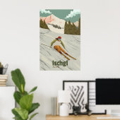 Ischgl Oostenrijk Skigebied Reisposter Poster (Thuiskantoor)