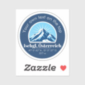 Ischgl Österreich souvenir decoratie Sticker (Vel)
