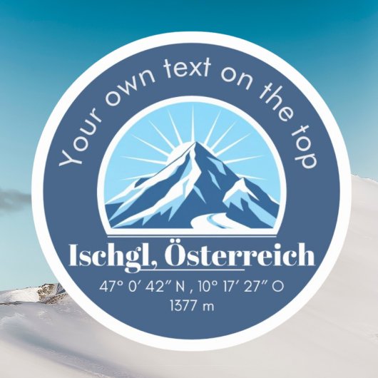 Ischgl Österreich souvenir decoratie Sticker