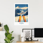 Ischgl Ski Muur Kunst Poster 1 (Thuiskantoor)