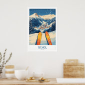 Ischgl Ski Muur Kunst Poster 1 (Keuken)