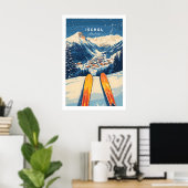 Ischgl Ski Muur Kunstprint 1 Poster (Thuiskantoor)