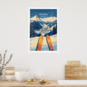 Ischgl Ski Muur Kunstprint 1 Poster (Keuken)