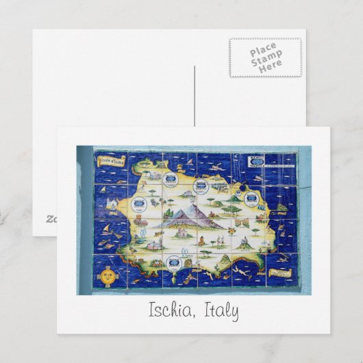 Ischia, briefkaart Italië (Voorkant / Achterkant)