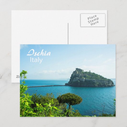 Ischia, Castello Aragonese - Briefkaart (Voorkant / Achterkant)