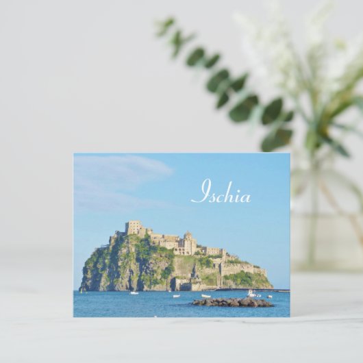 Ischia, Castello Aragonese - Briefkaart (Staand voorkant)