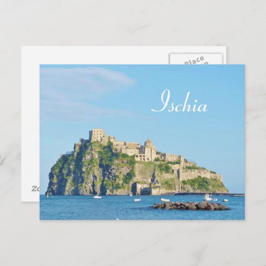Ischia, Castello Aragonese - Briefkaart (Voorkant / Achterkant)