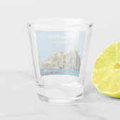 Ischia Castello Aragonese Souvenir Shot Glas (Achterkant)