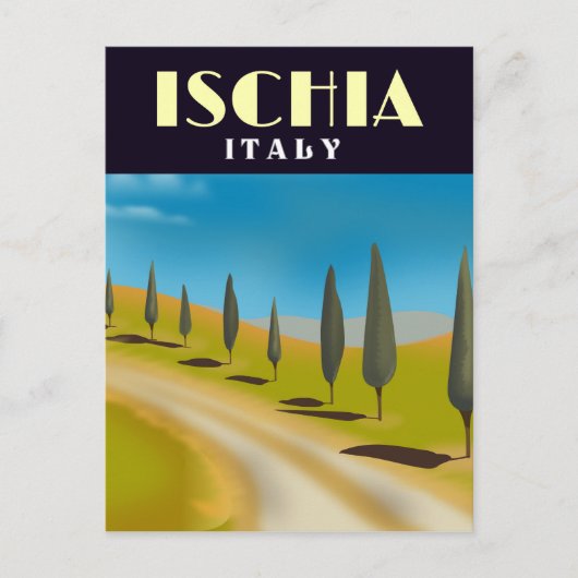 Ischia Italië reisposter Briefkaart (Voorkant)