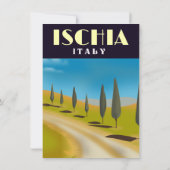 Ischia Italië reisposter Kaart (Achterkant)
