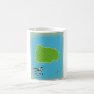 Ischia Italië reisposter Koffiemok