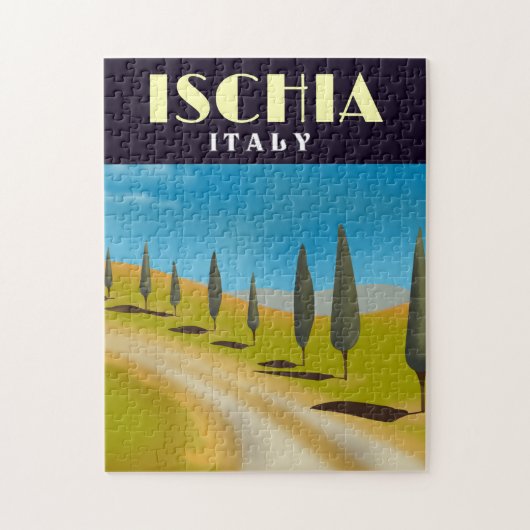 Ischia Italië reisposter Legpuzzel (Verticaal)