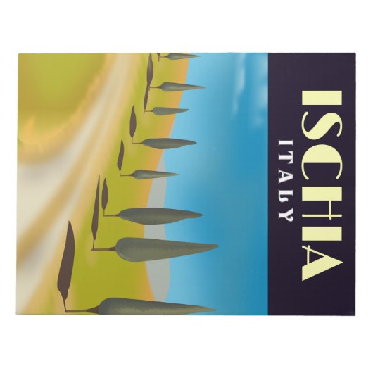 Ischia Italië reisposter Notitieblok (Voorkant)