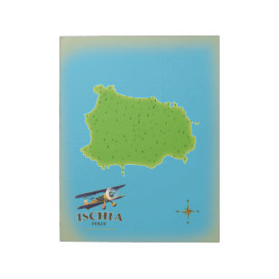 Ischia Italië reisposter Notitieblok