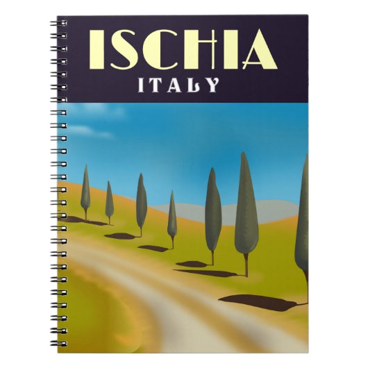 Ischia Italië reisposter Notitieboek (Voorkant)