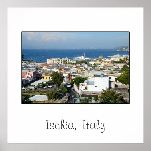 Ischia, Italië vierkant Poster (Voorkant)