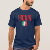 ISCHIA Italië Vlag T-shirt (Voorkant)