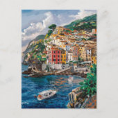 Ischia Italië Waterverf schilderij Briefkaart (Voorkant)