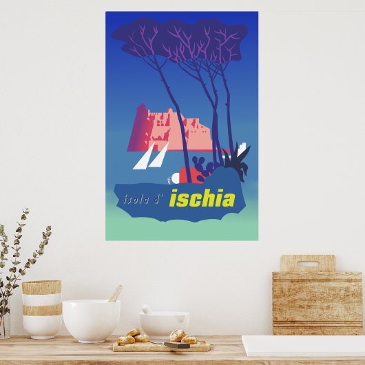 Ischia Travel Poster (Keuken)