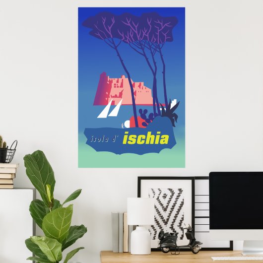 Ischia Travel Poster (Thuiskantoor)