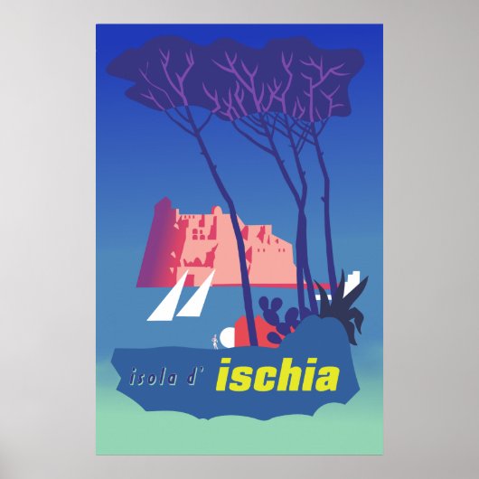 Ischia Travel Poster (Voorkant)