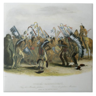Ischoha-Kakoschochata, Dance of the Mandan Indians Tegeltje