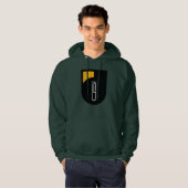 ISD Black Gold Logo-type Retro Hoodie (Voorkant volledig)