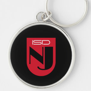 ISD Dames Turquoise Logo-type Retro  Sleutelhanger