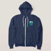 ISD Dames Turquoise Retro Logo Hoodie (Laagn)